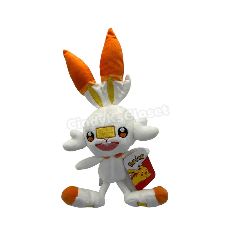 NEW NWT 8” Pokemon Scorbunny Stuffed Plush